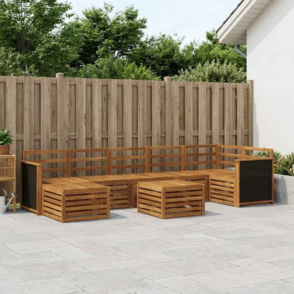 Set di divani da esterno 7 pcs Naturale | homemem39