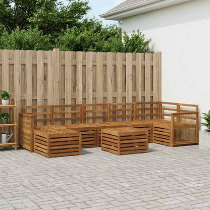 Set di divani da esterno 7 pcs Naturale | homemem39