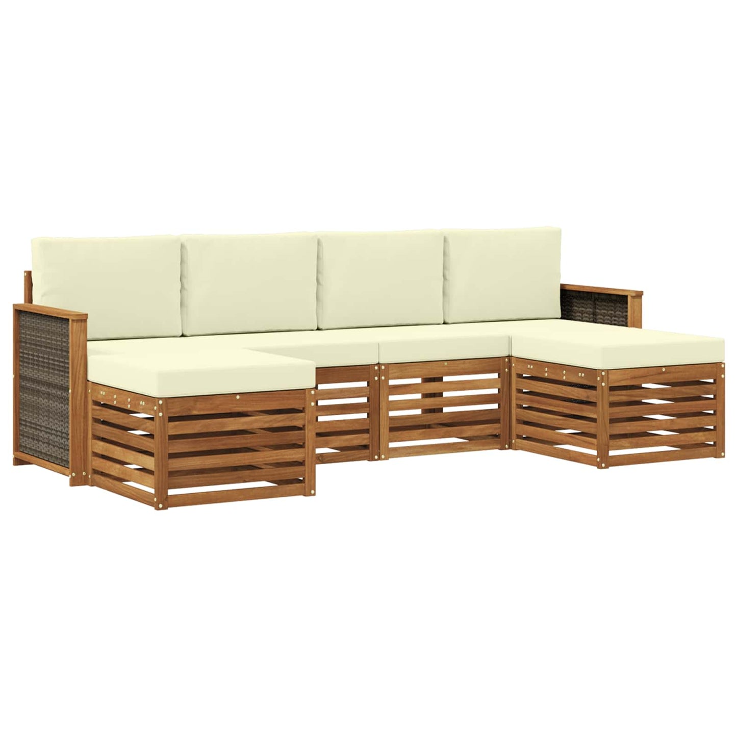 Set divani Legno di Acacia Massello