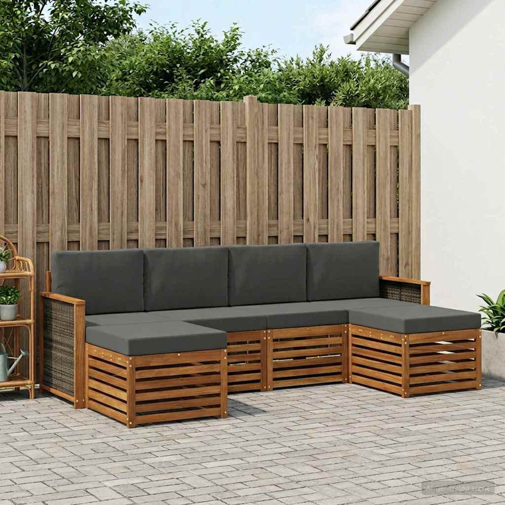 Set divani Legno di Acacia Massello
