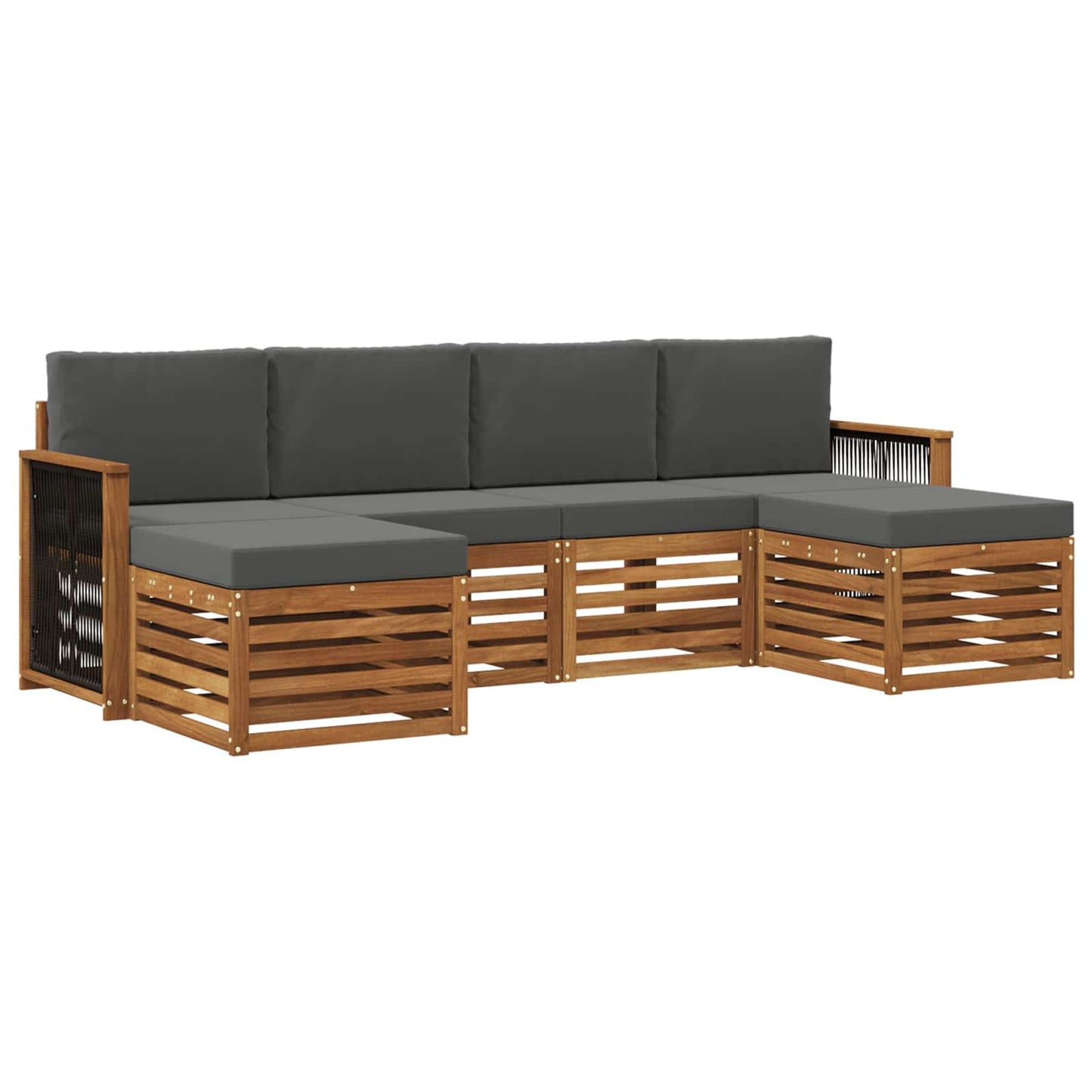 Set divani Legno di Acacia Massello
