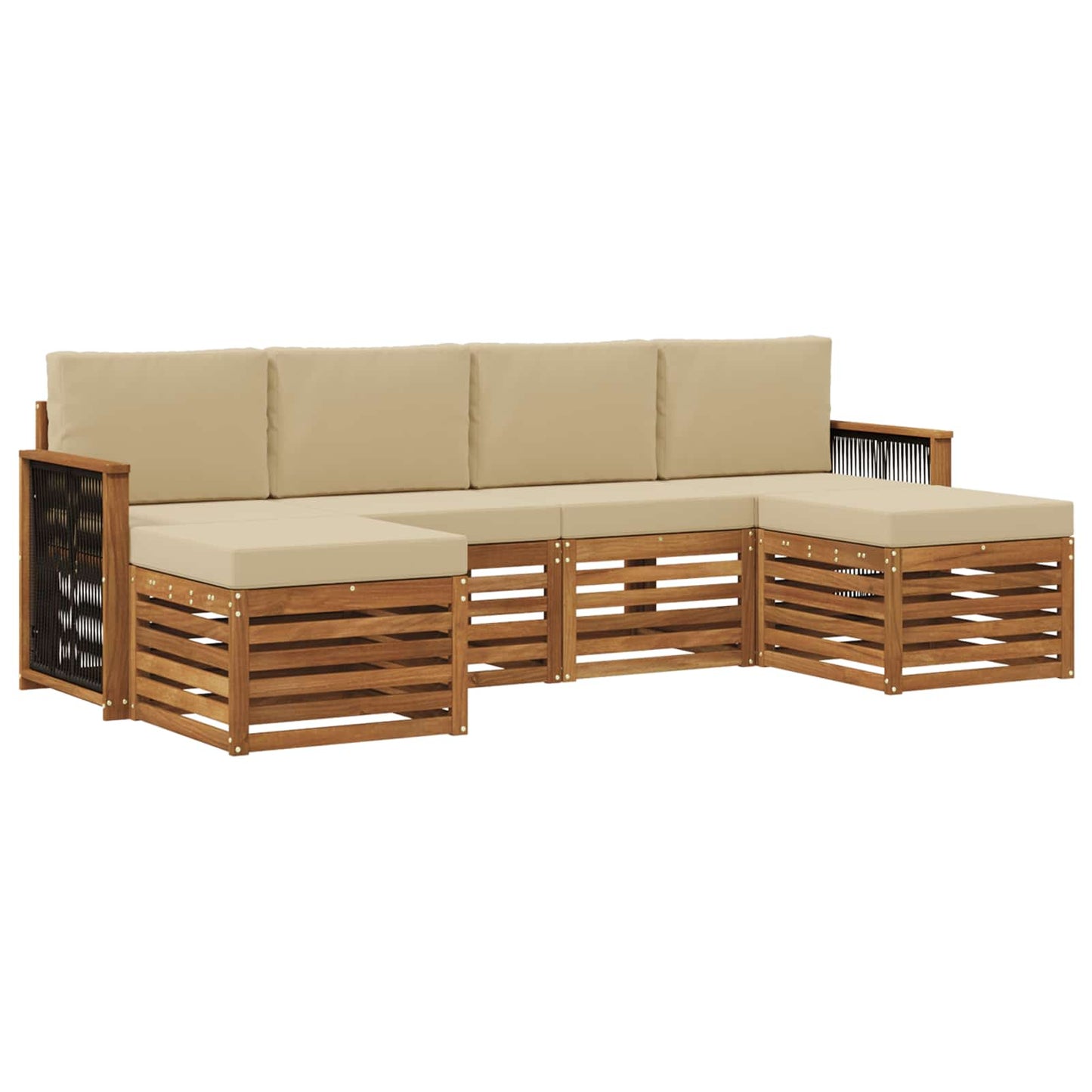 Set divani Legno di Acacia Massello