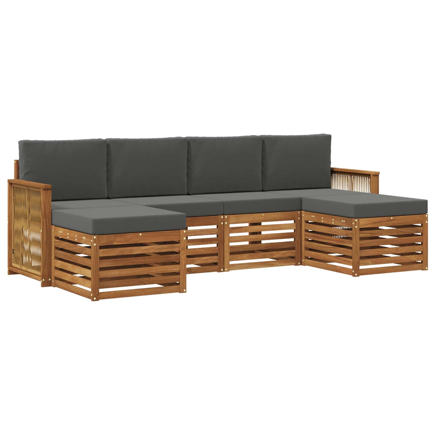 Set divani Legno di Acacia Massello