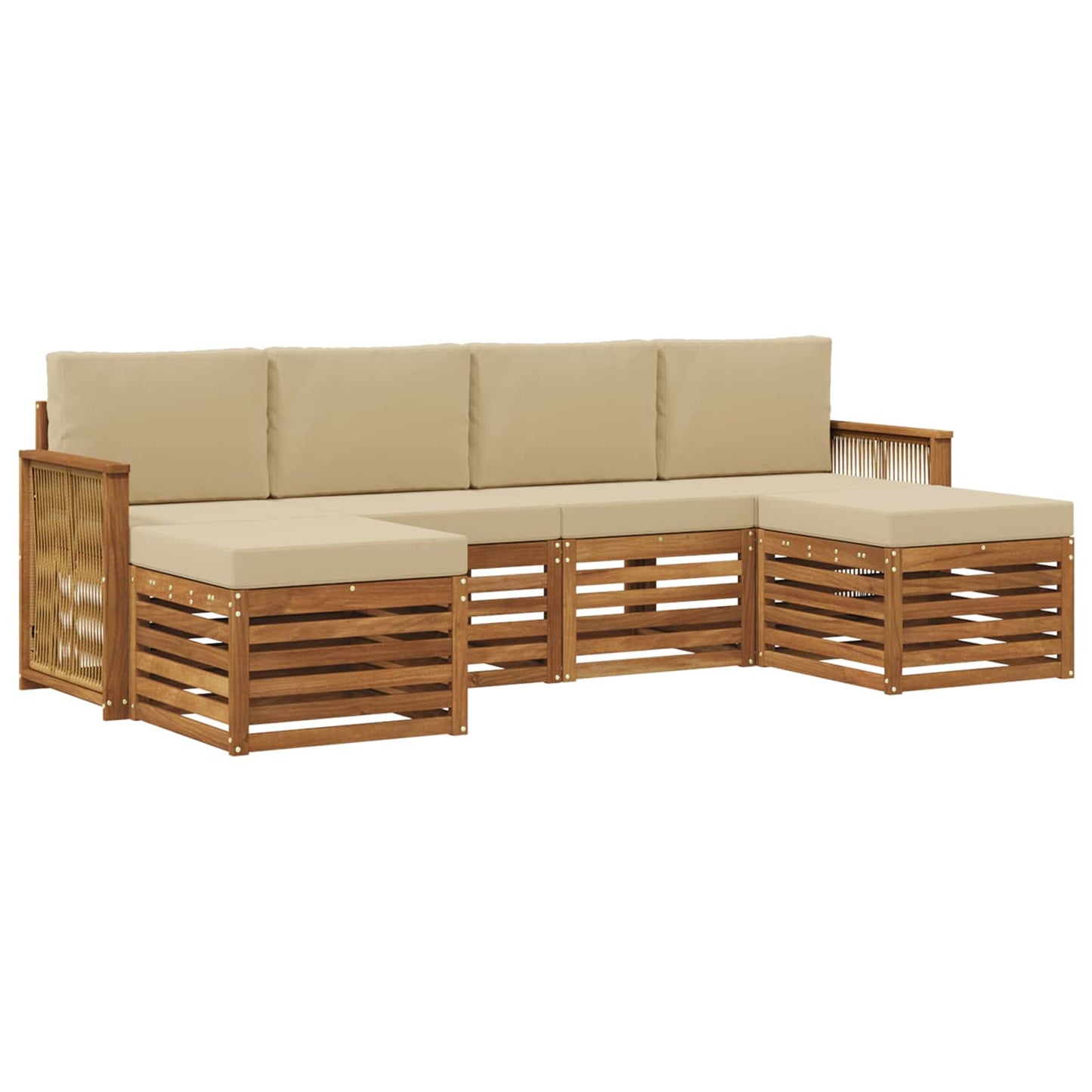 Set divani Legno di Acacia Massello