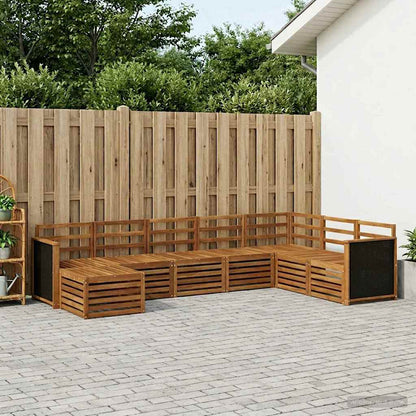 Set di divani da esterno 6 pcs Naturale