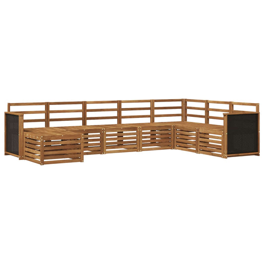 Set di divani da esterno 6 pcs Naturale