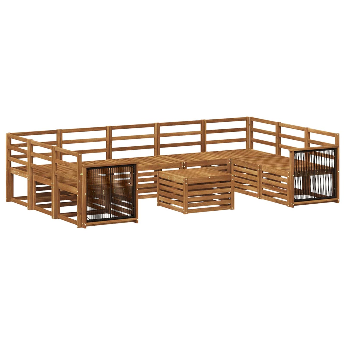 Set divani Legno di Acacia Massello