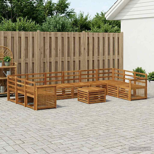 Set di divani da esterno 8 pcs Naturale