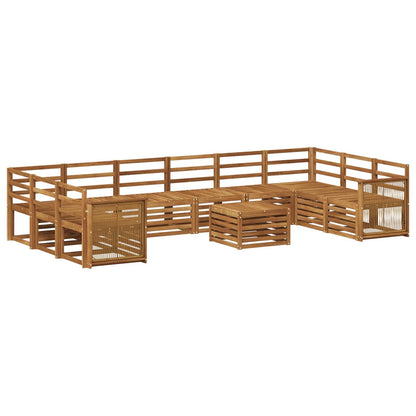 Set di divani da esterno 8 pcs Naturale