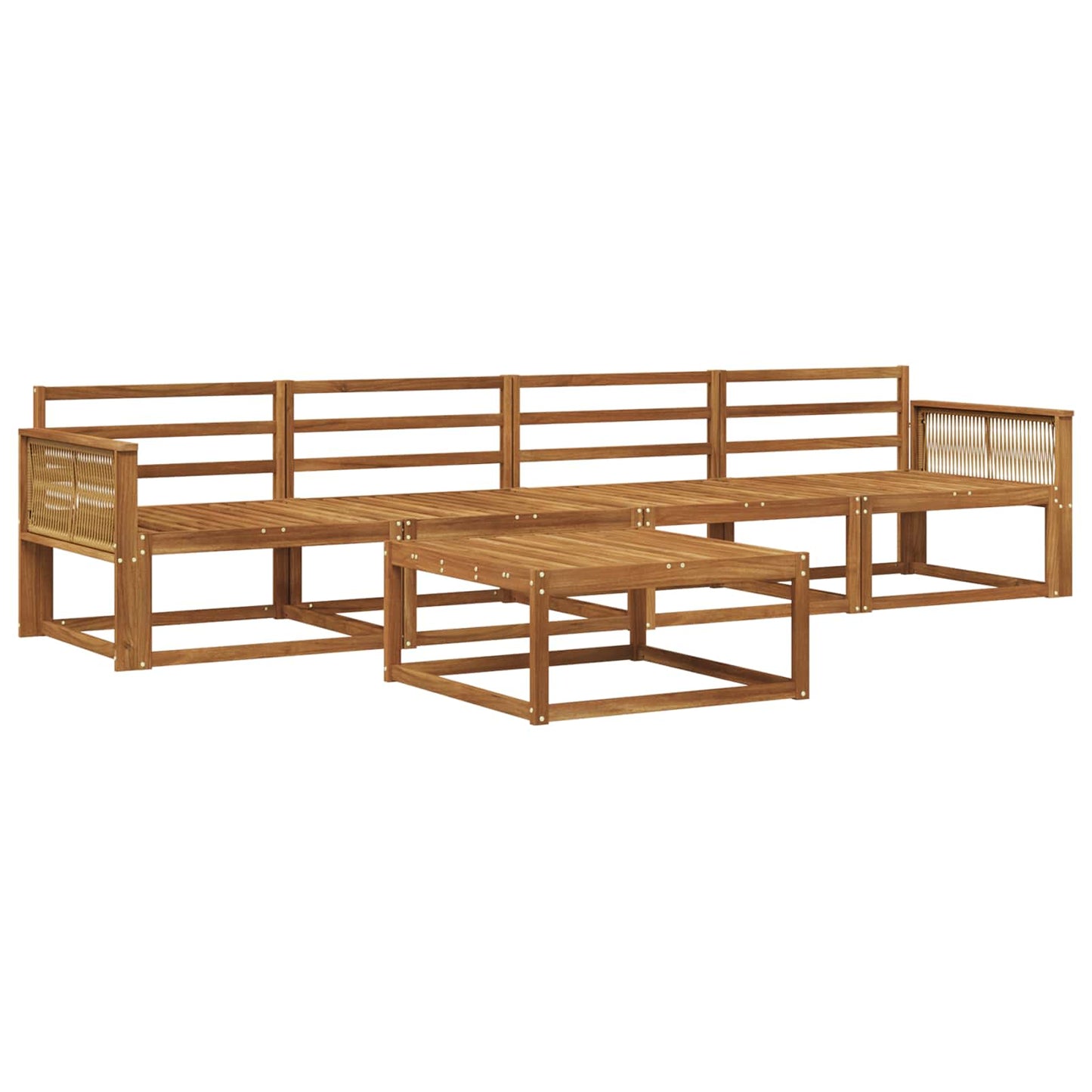 Set di divani da esterno 5 pcs Naturale | homemem39