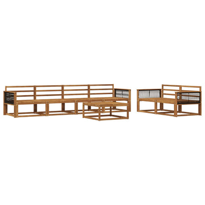 Set di divani da esterno 7 pcs Naturale | homemem39