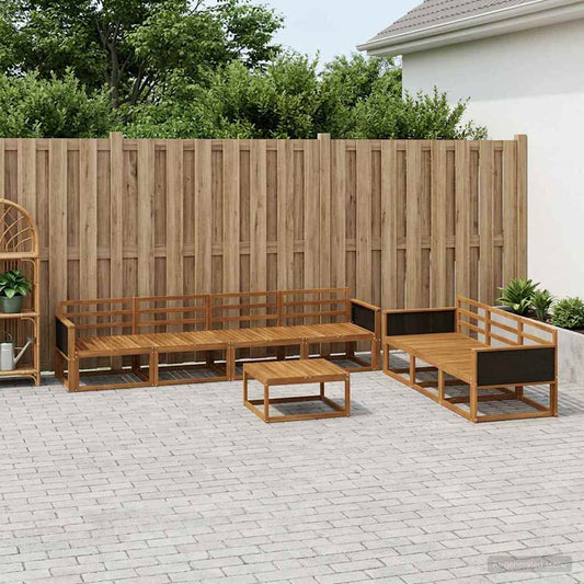 Set di divani da esterno 8 pcs Naturale