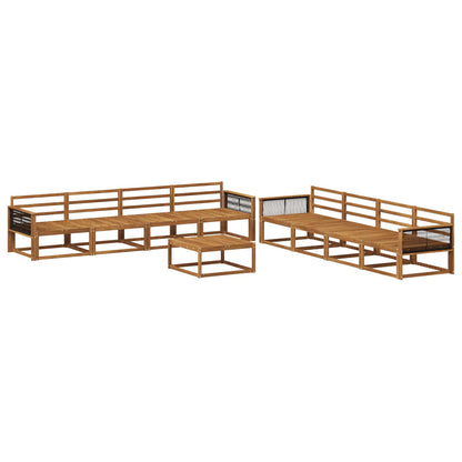 Set di divani da esterno 9 pcs Naturale | homemem39