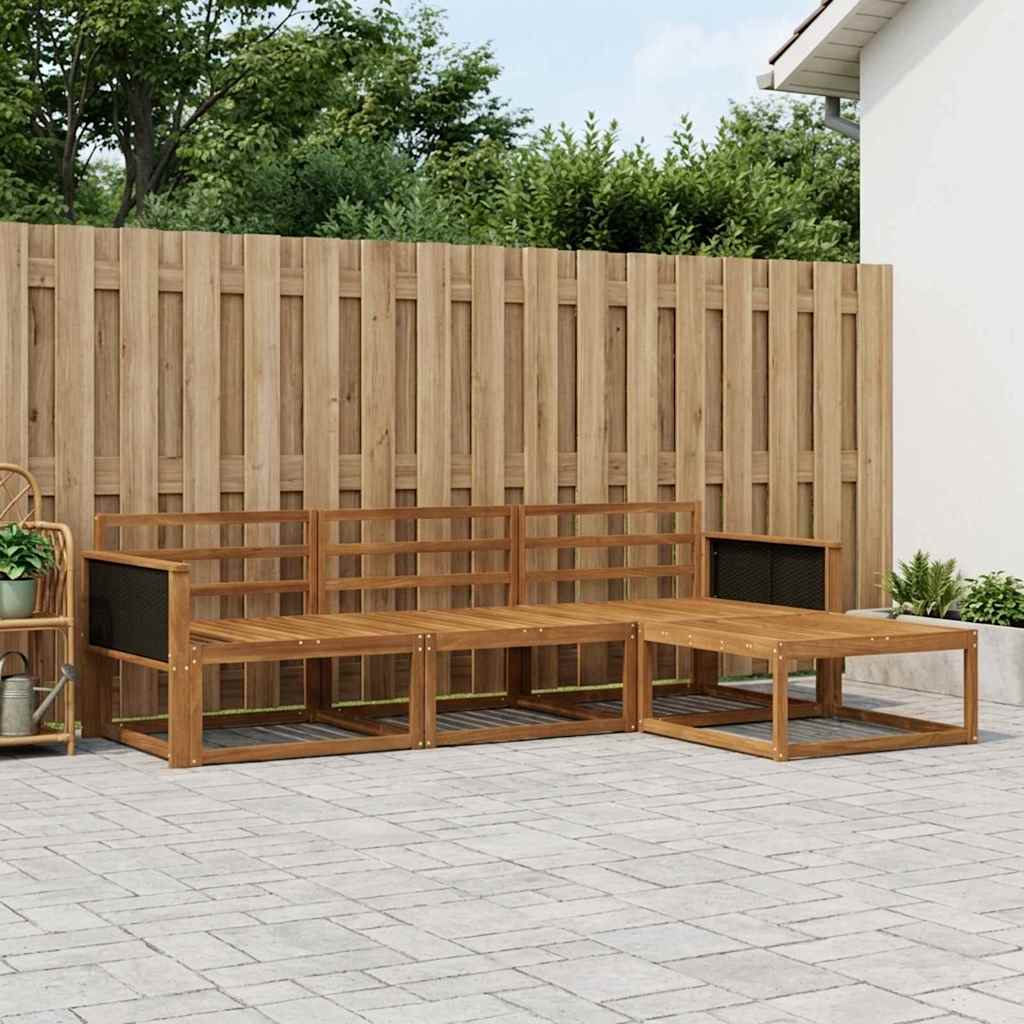 Set di divani da esterno 4 pcs Naturale | homemem39