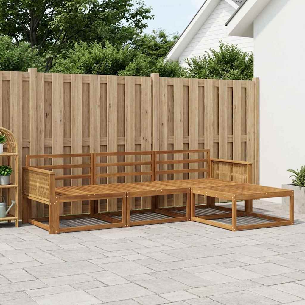 Set di divani da esterno 4 pcs Naturale | homemem39