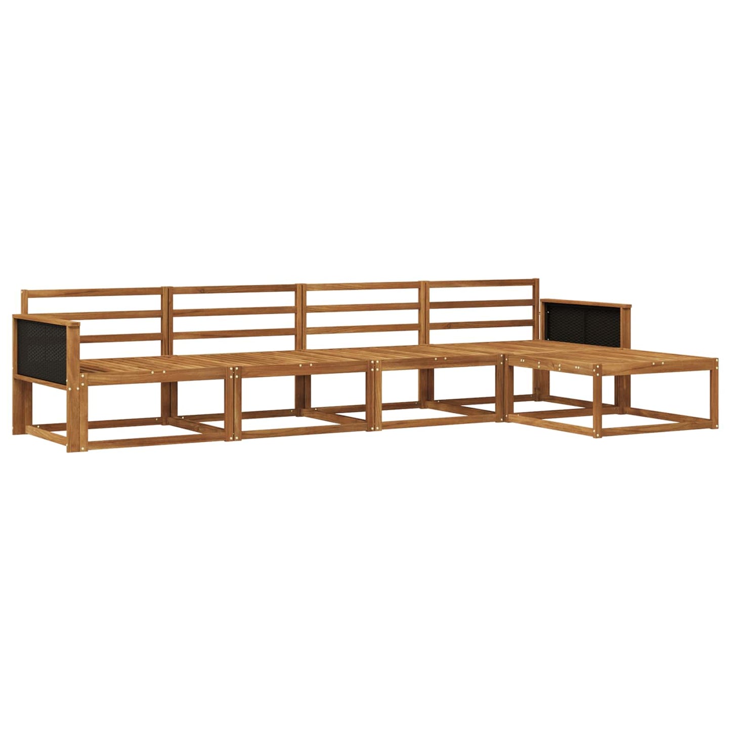 Set di divani da esterno 5 pcs Naturale