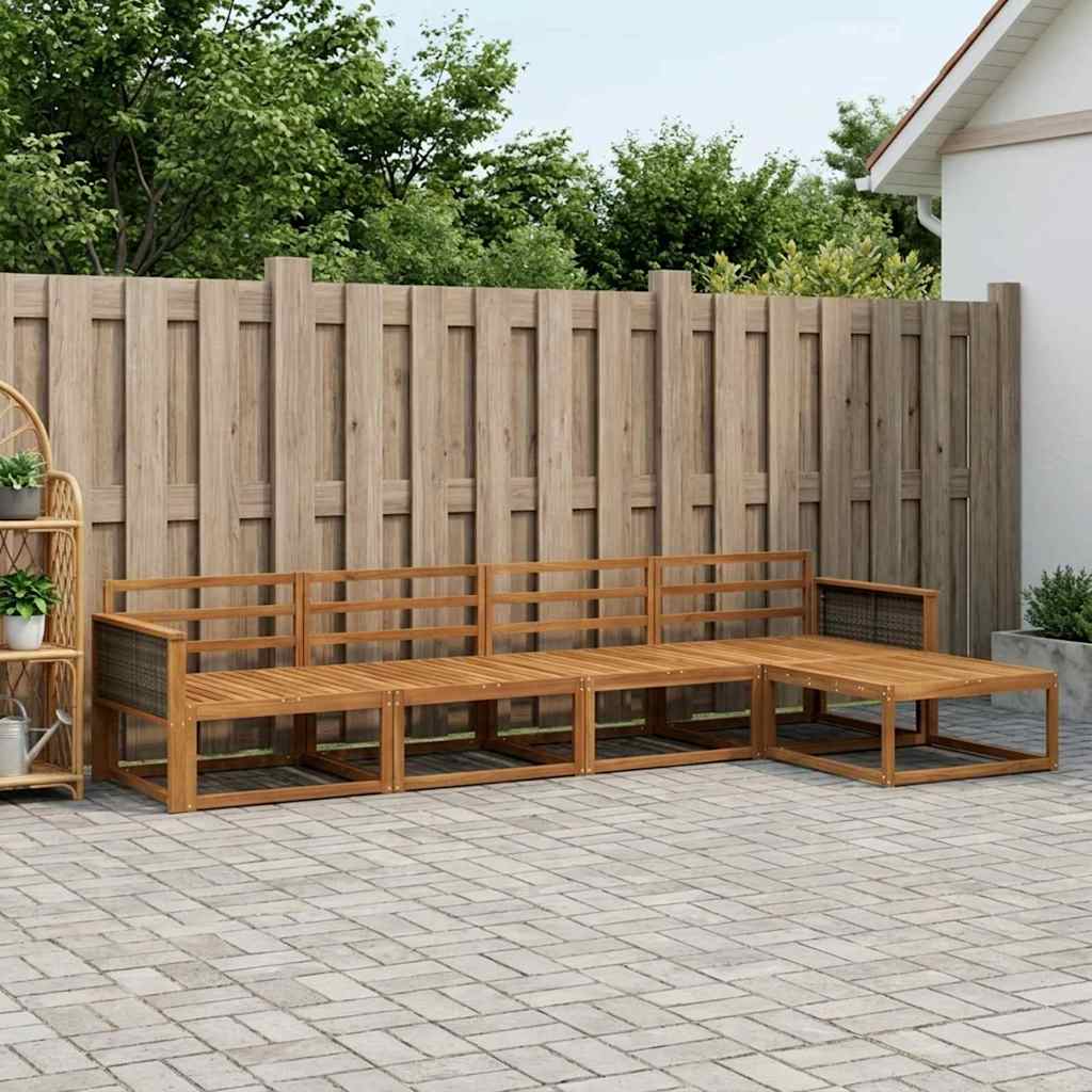 Set di divani da esterno 5 pcs Naturale | homemem39