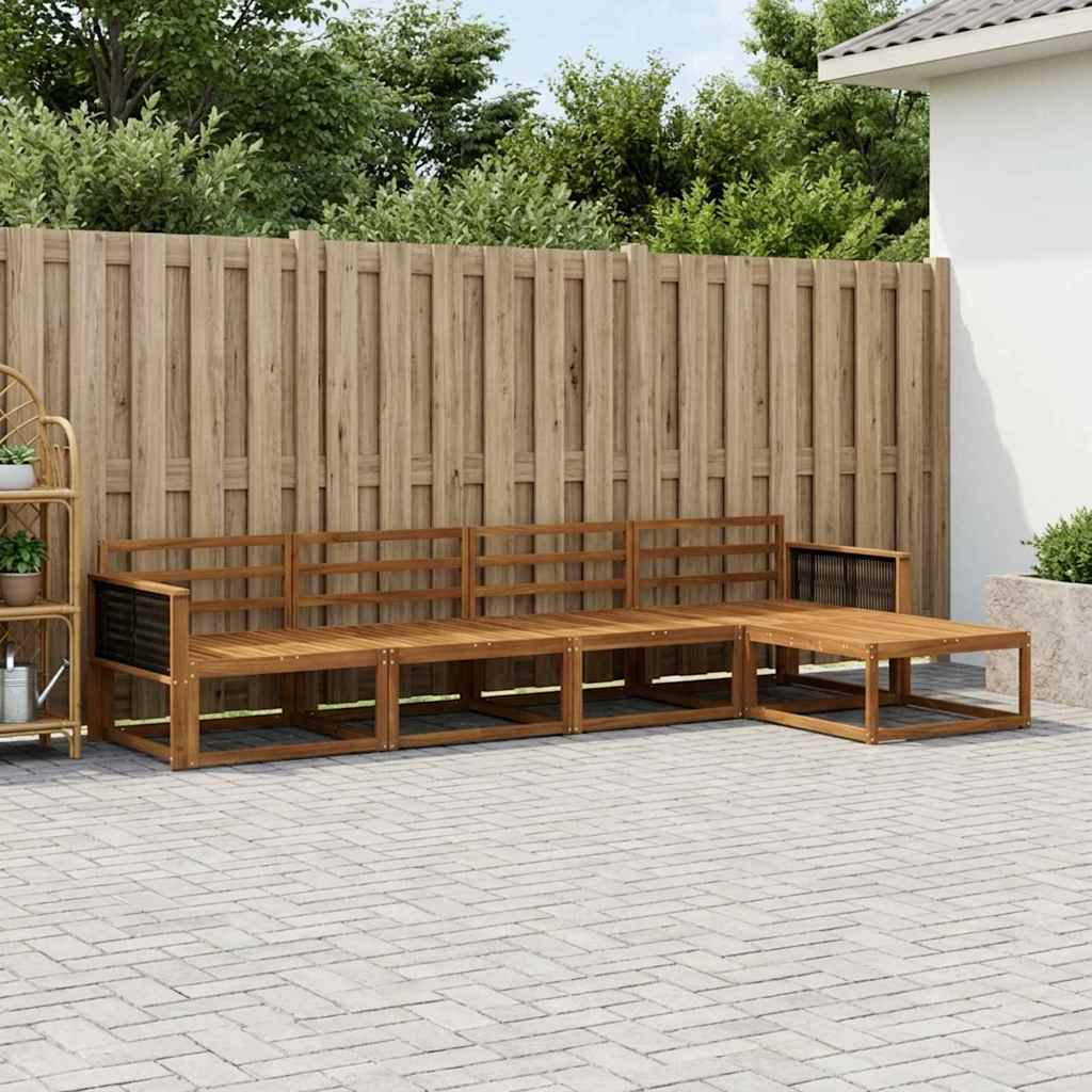 Set di divani da esterno 5 pcs Naturale | homemem39