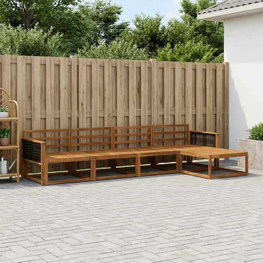 Set di divani da esterno 5 pcs Naturale | homemem39