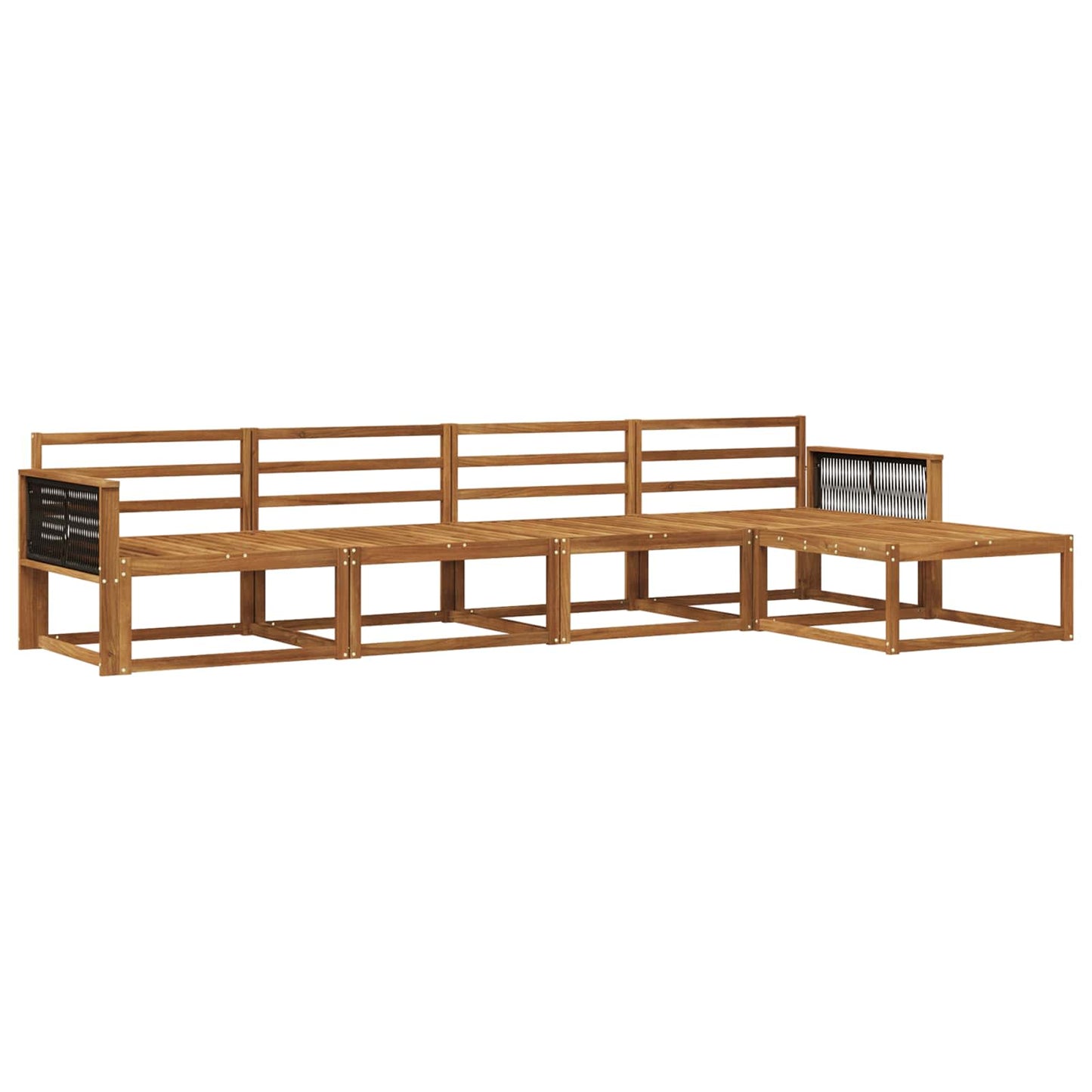 Set di divani da esterno 5 pcs Naturale | homemem39
