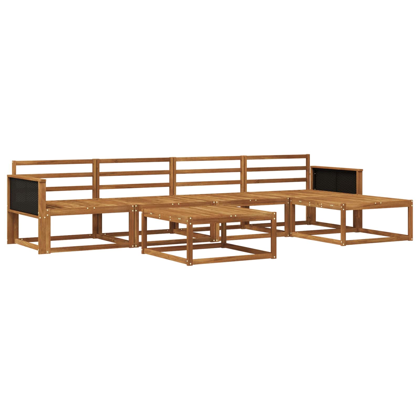 Set di divani da esterno 6 pcs Naturale | homemem39
