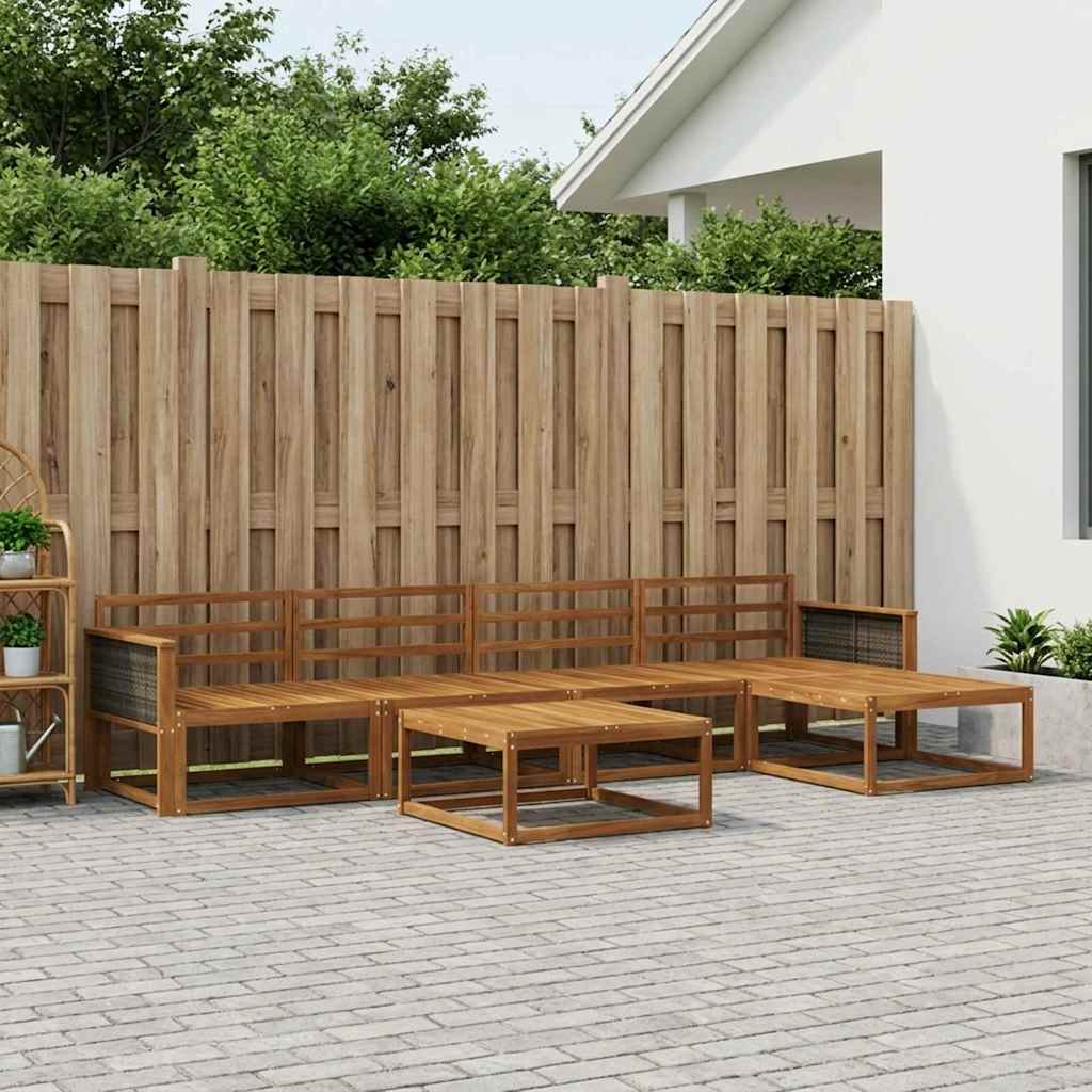 Set di divani da esterno 6 pcs Naturale | homemem39
