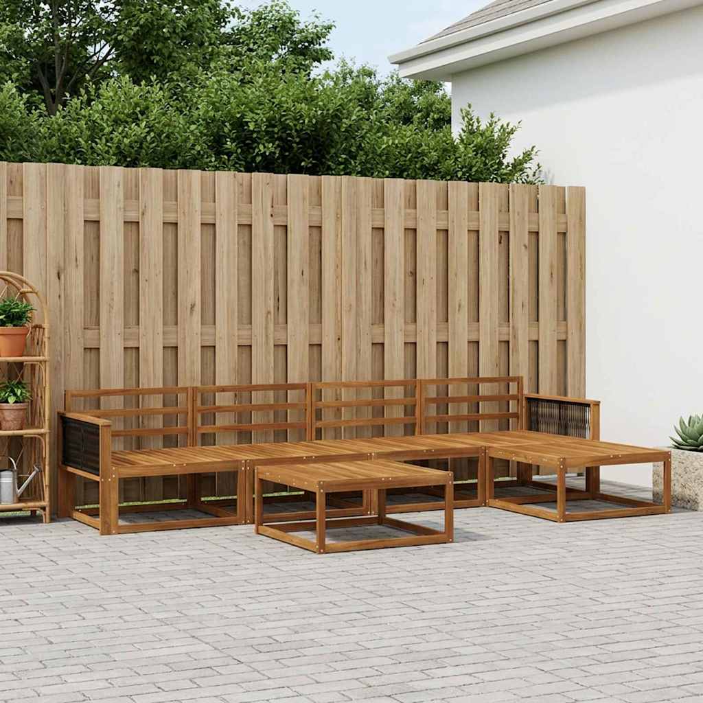 Set di divani da esterno 6 pcs Naturale | homemem39
