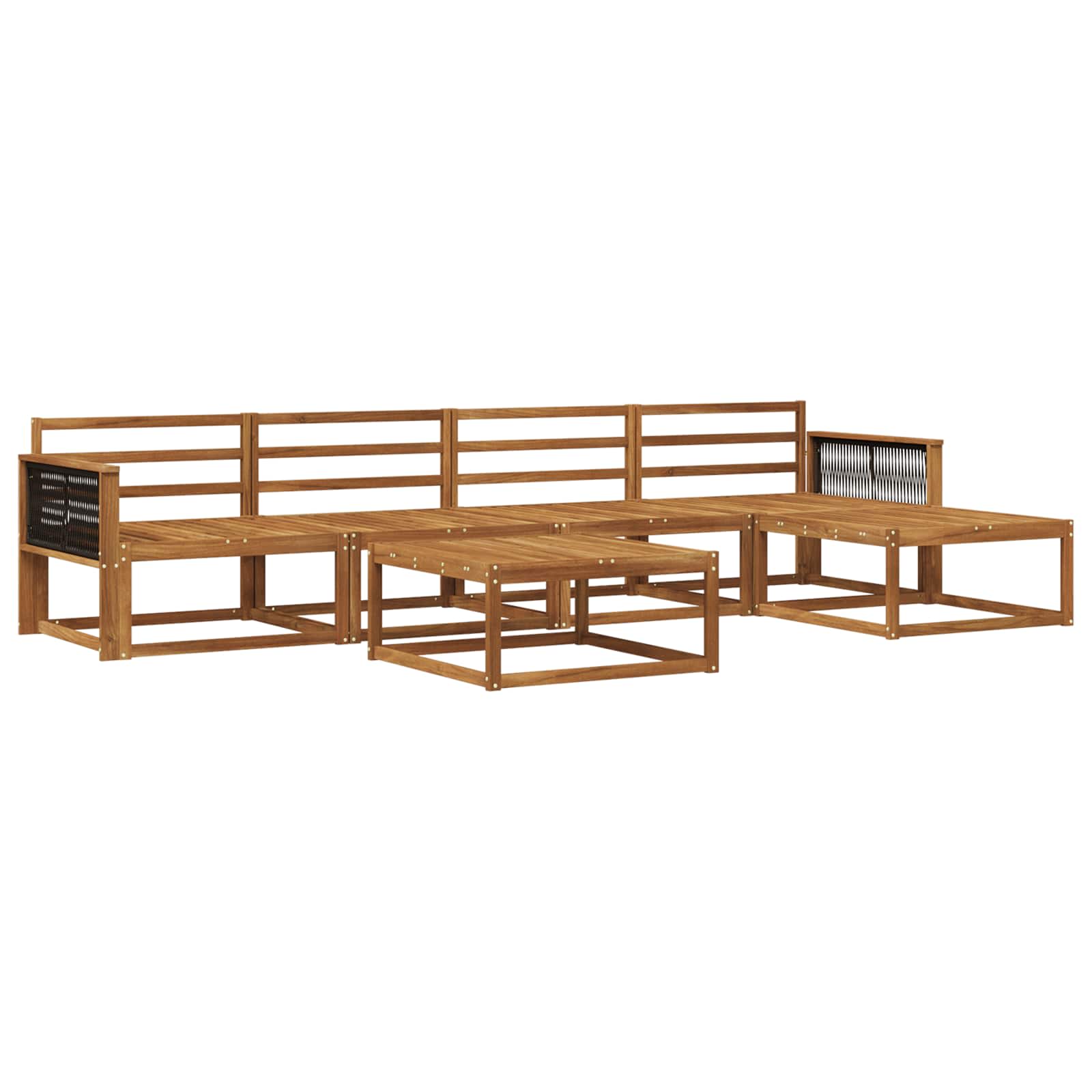 Set di divani da esterno 6 pcs Naturale | homemem39