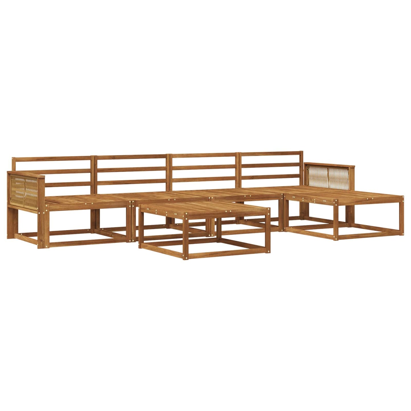 Set di divani da esterno 6 pcs Naturale | homemem39