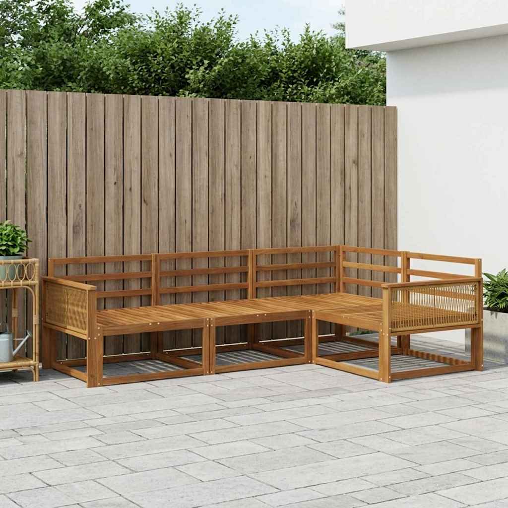 Set di divani da esterno 4 pcs Naturale | homemem39