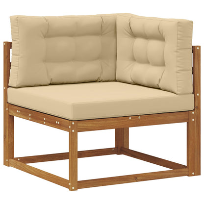 Set di divani da esterno con cuscino 4 pcs Naturale e Beige | homemem39