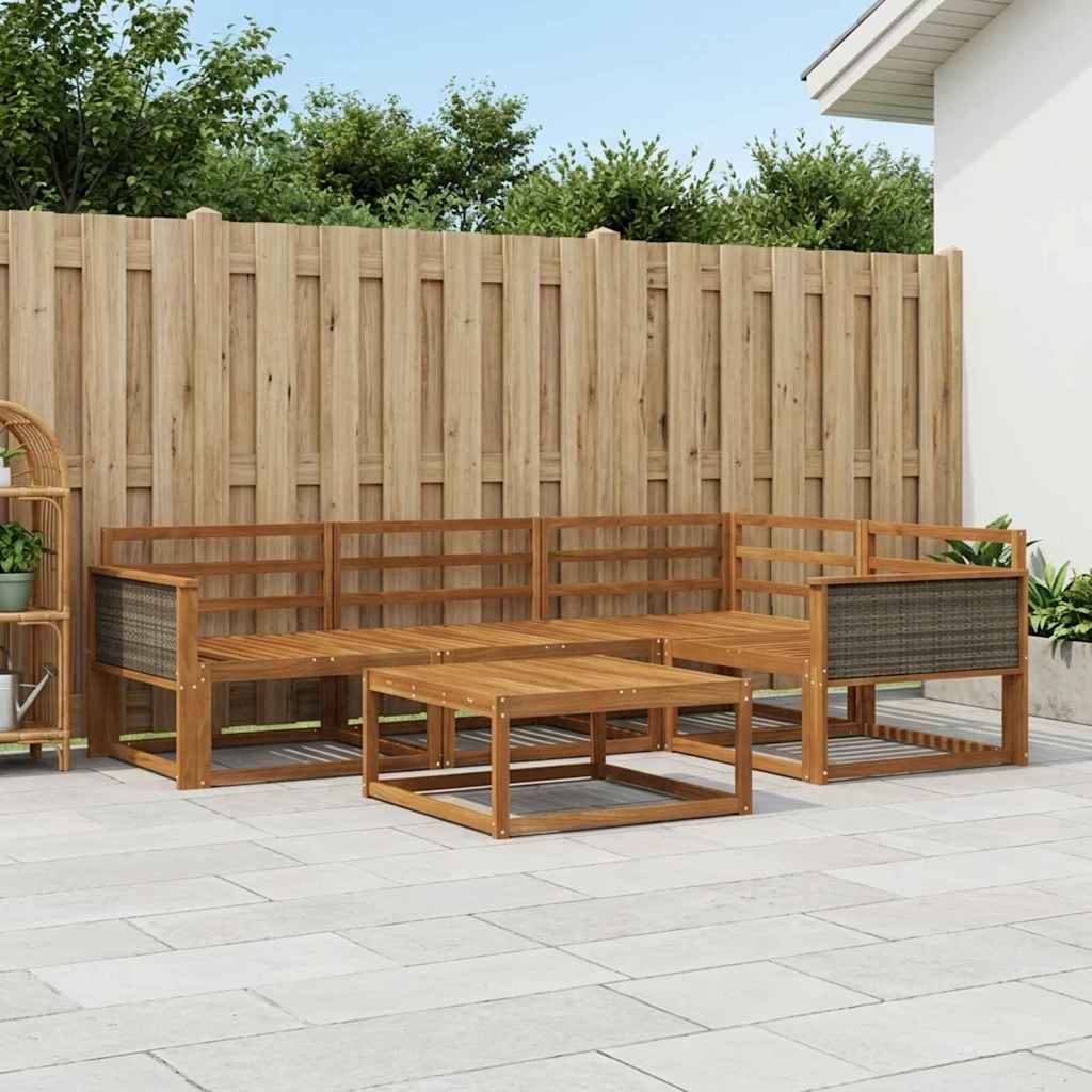 Set di divani da esterno 5 pcs Naturale | homemem39