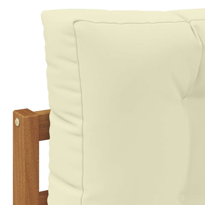 Set di divani da esterno 5 pcs Naturale e Crema