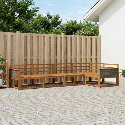 Set di divani da esterno 5 pcs Naturale | homemem39
