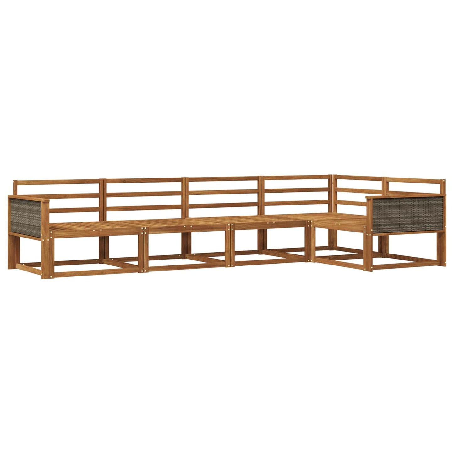 Set di divani da esterno 5 pcs Naturale | homemem39