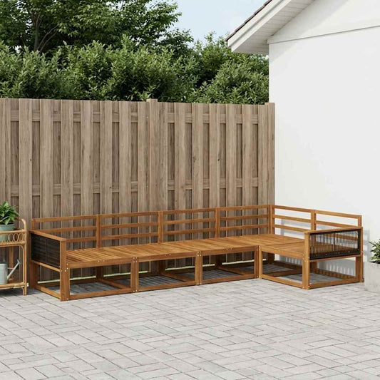 Set di divani da esterno 5 pcs Naturale | homemem39