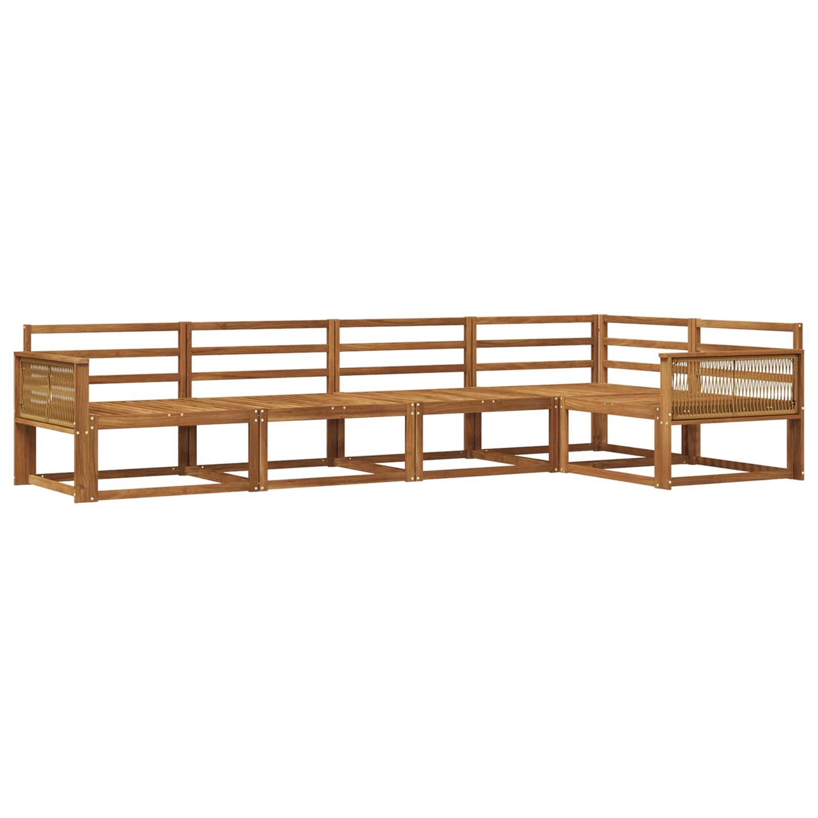 Set di divani da esterno 5 pcs Naturale | homemem39