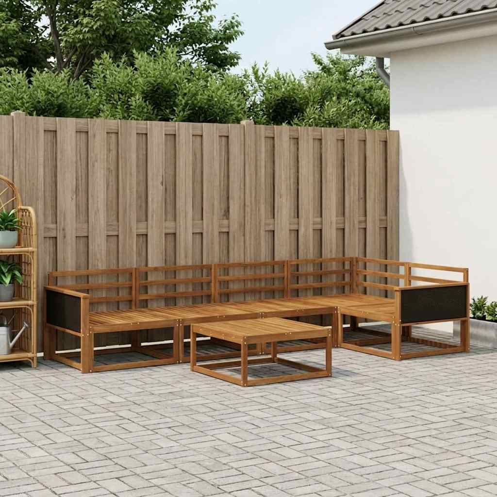 Set di divani da esterno 6 pcs Naturale