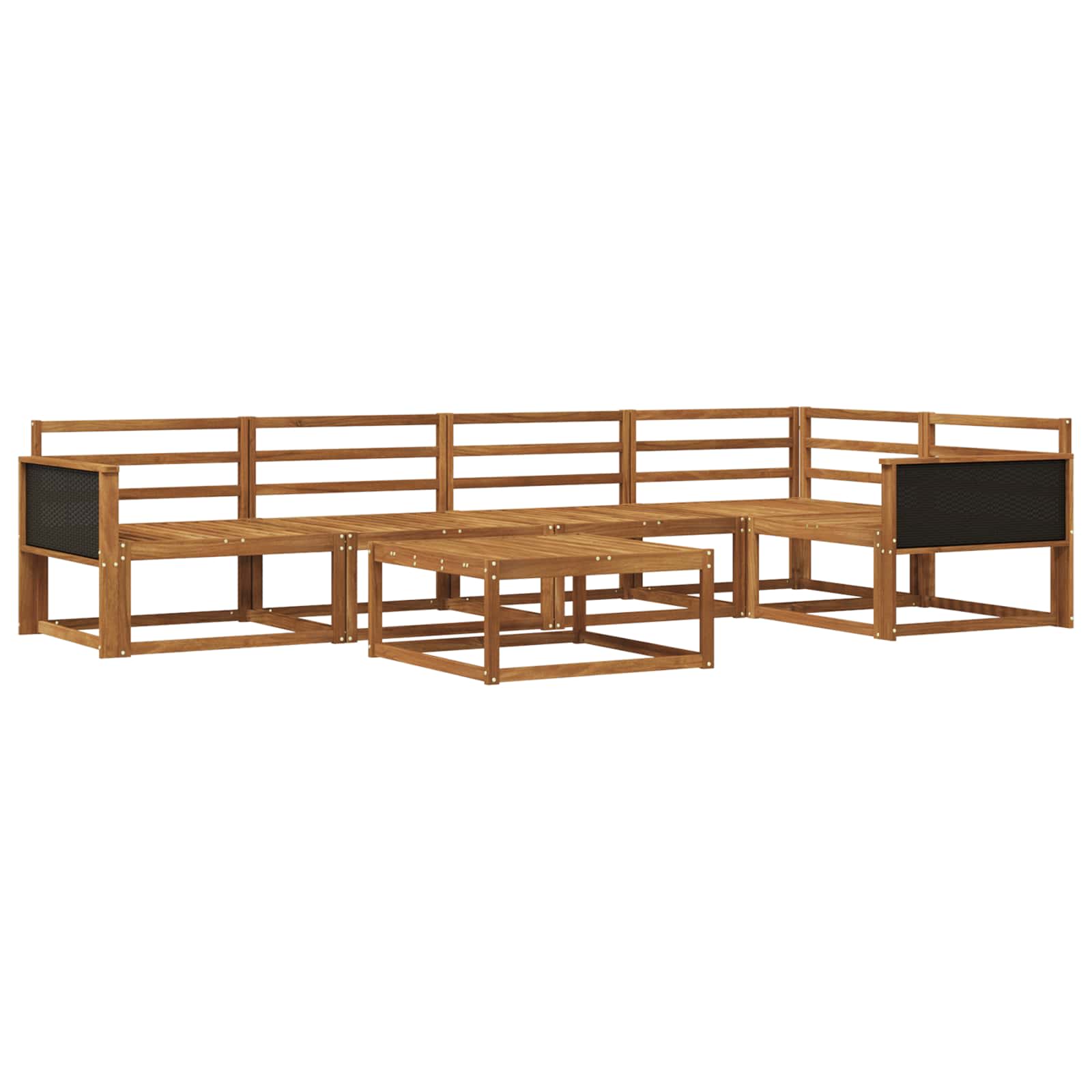 Set di divani da esterno 6 pcs Naturale | homemem39