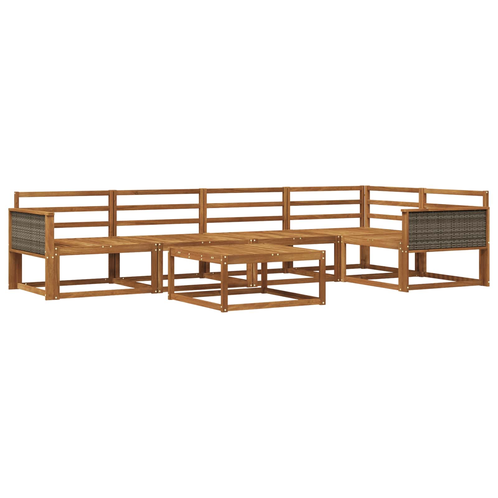 Set di divani da esterno 6 pcs Naturale | homemem39