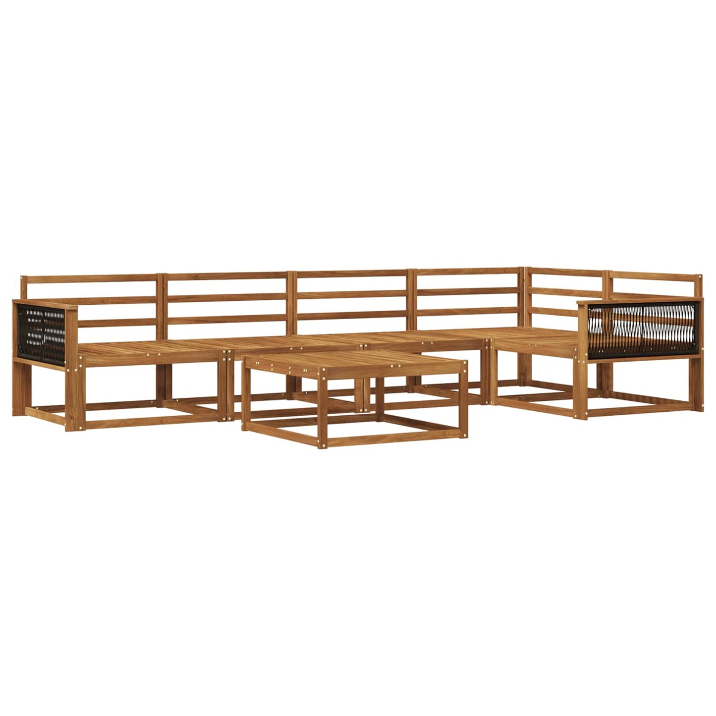 Set di divani da esterno 6 pcs Naturale