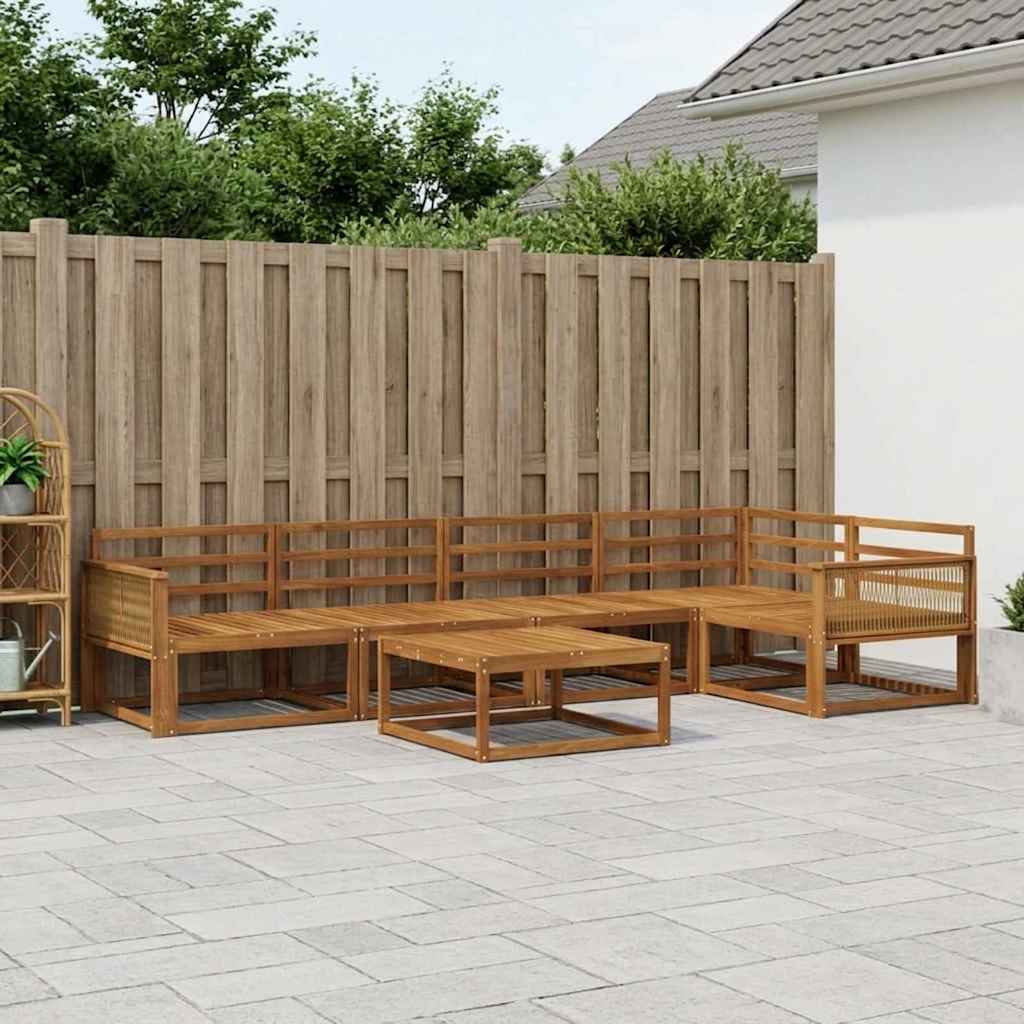 Set di divani da esterno 6 pcs Naturale | homemem39