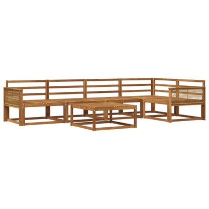 Set di divani da esterno 6 pcs Naturale