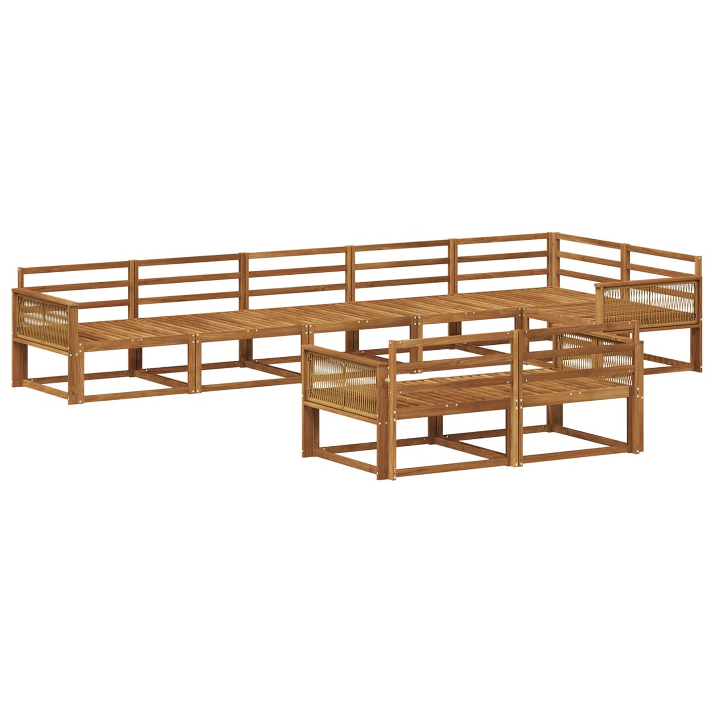 Set di divani da esterno 8 pcs Naturale | homemem39
