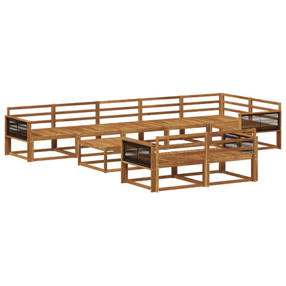 Set di divani da esterno 9 pcs Naturale | homemem39