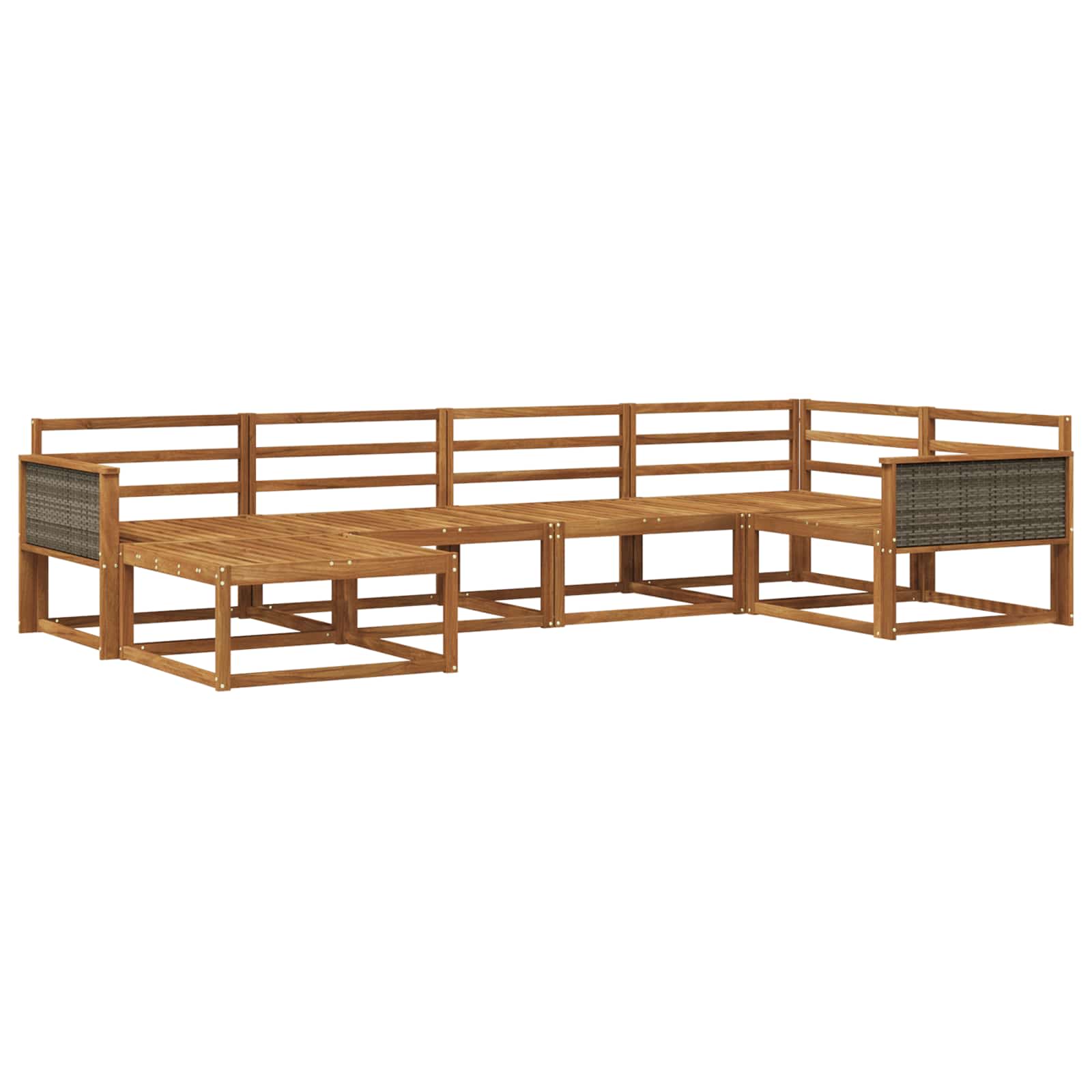 Set di divani da esterno 6 pcs Naturale | homemem39