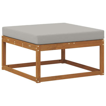 Set di divani da esterno 6 pcs Naturale e Grigio chiaro | homemem39