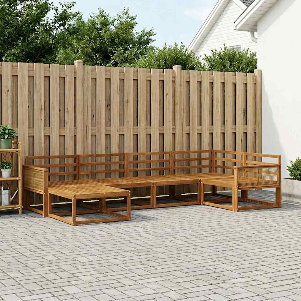 Set di divani da esterno 6 pcs Naturale