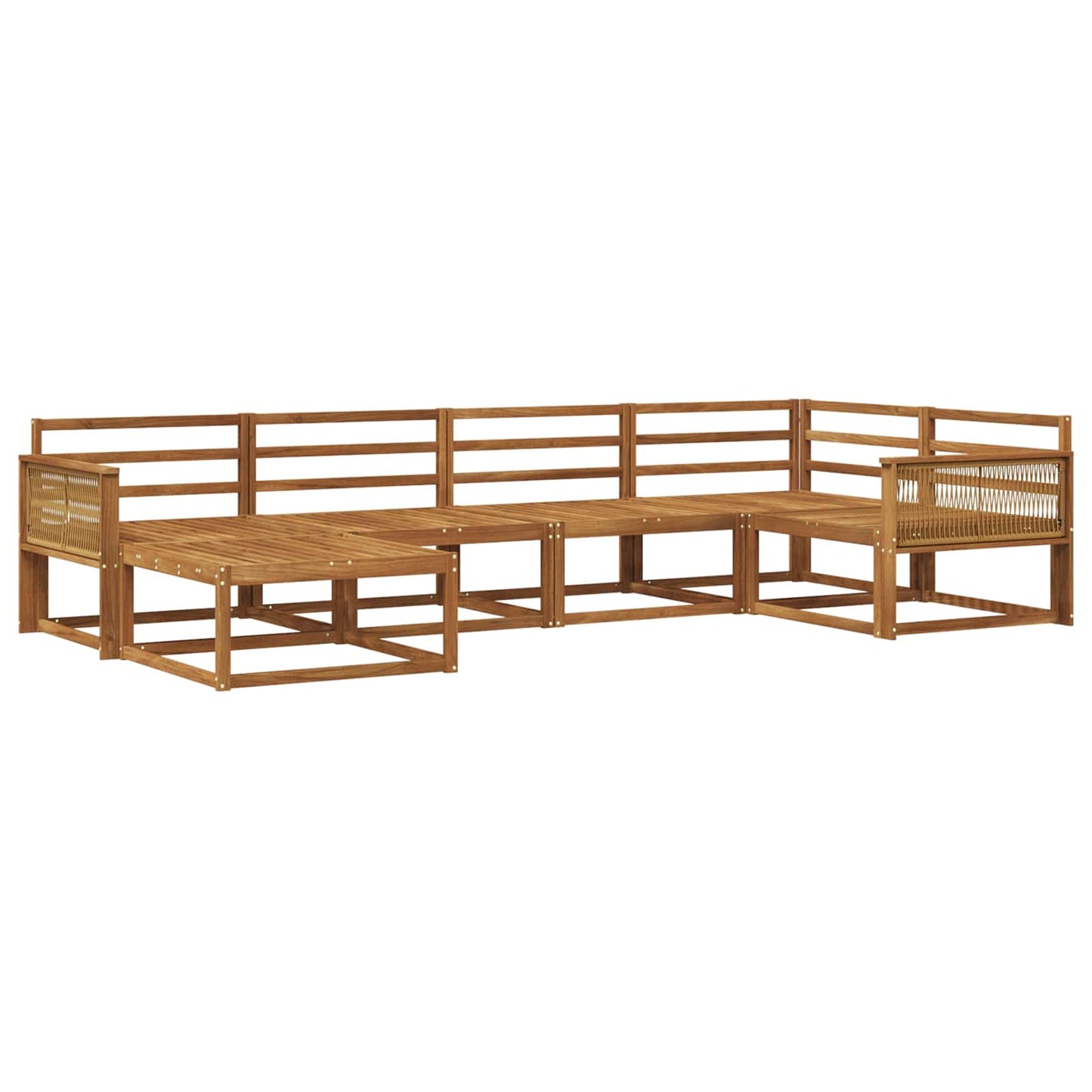 Set di divani da esterno 6 pcs Naturale
