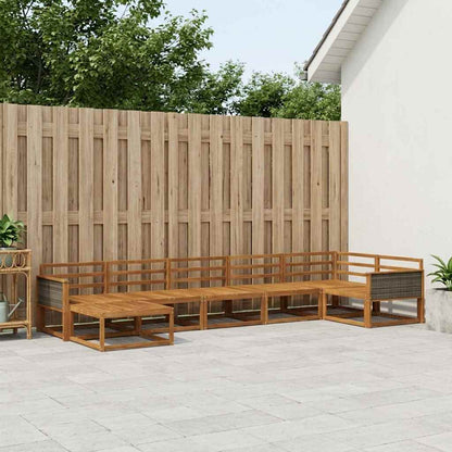 Set di divani da esterno 7 pcs Naturale | homemem39